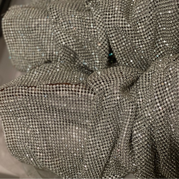 Crystal Rhinestone Embellished Slouch Boots New with Defeats - Picture 10 of 14